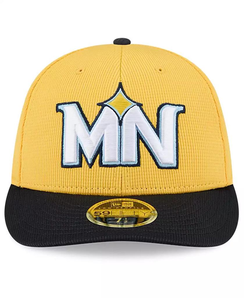 Men's Yellow/Black Minnesota Twins City Connect Batting Practice Low Profile 59FIFTY Fitted Hat - Luna BR wear co.