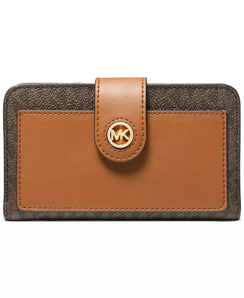 Michael Kors Charm Logo Medium Tab Pocket Bifold Wallet - XIOR LUXE