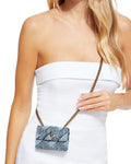 Micro Kensington Denim Crossbody Bag - Luna BR wear co.