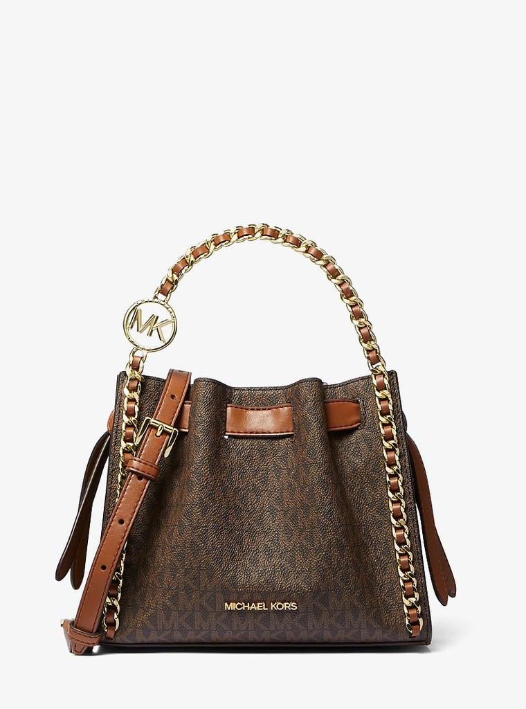 Mina Small Signature Logo Chain Crossbody Bag - Luna BR wear co.