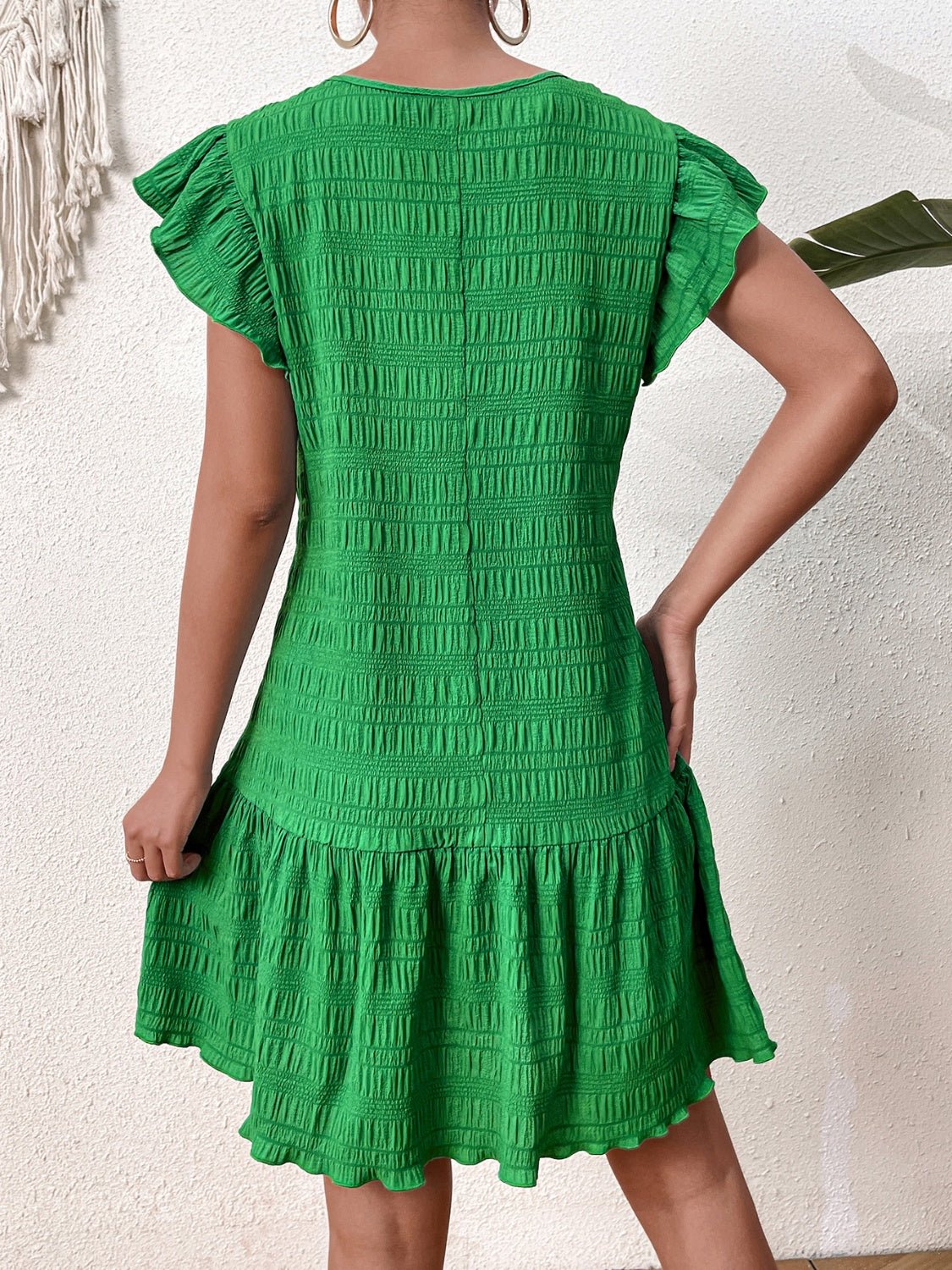 Nadia Textured Dress - Luna BR wear co.