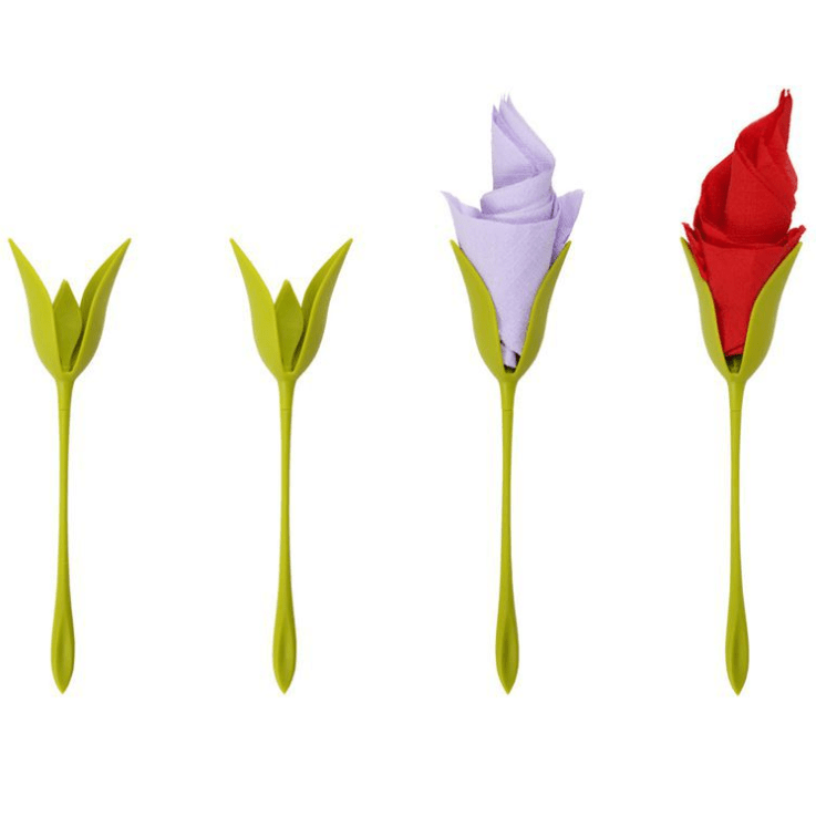 Napkin Holders with Rose Flower Design (Set of Tools) - Luna BR wear co.