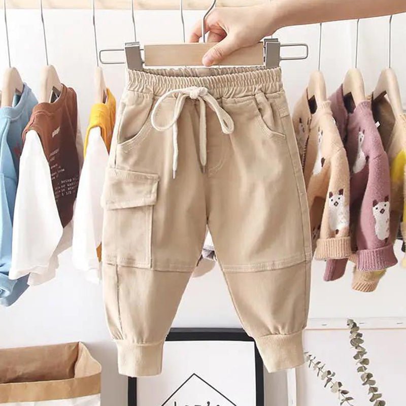 New Cotton Cargo Pants for Boys - Casual Sport Trousers - Luna BR wear co.