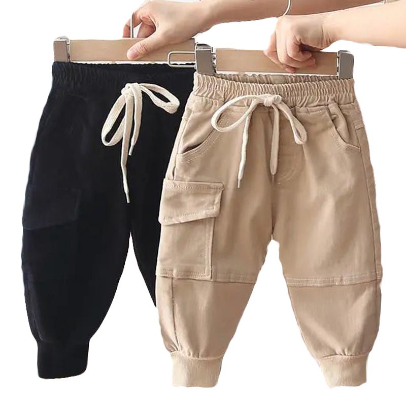 New Cotton Cargo Pants for Boys - Casual Sport Trousers - Luna BR wear co.