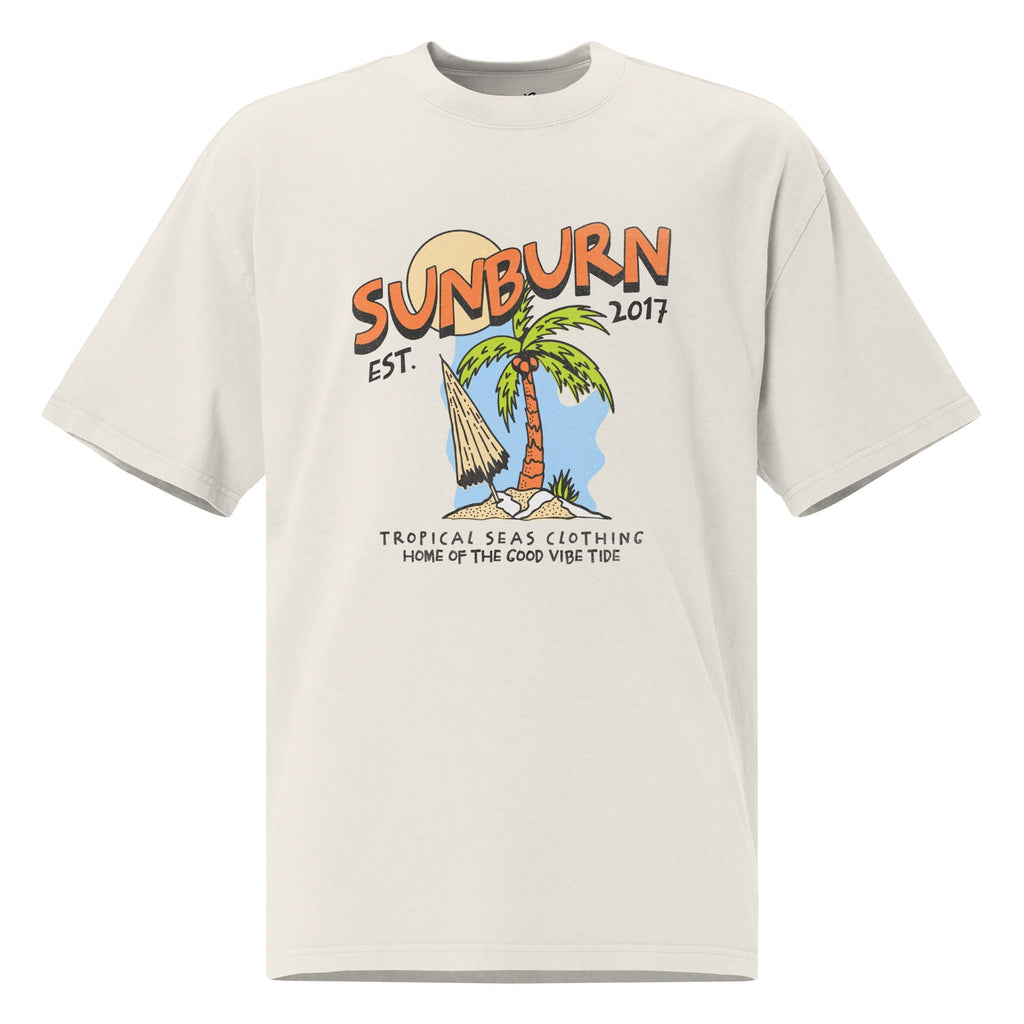 Oversized faded Tropical Sunburn t-shirt - Luna BR wear co.