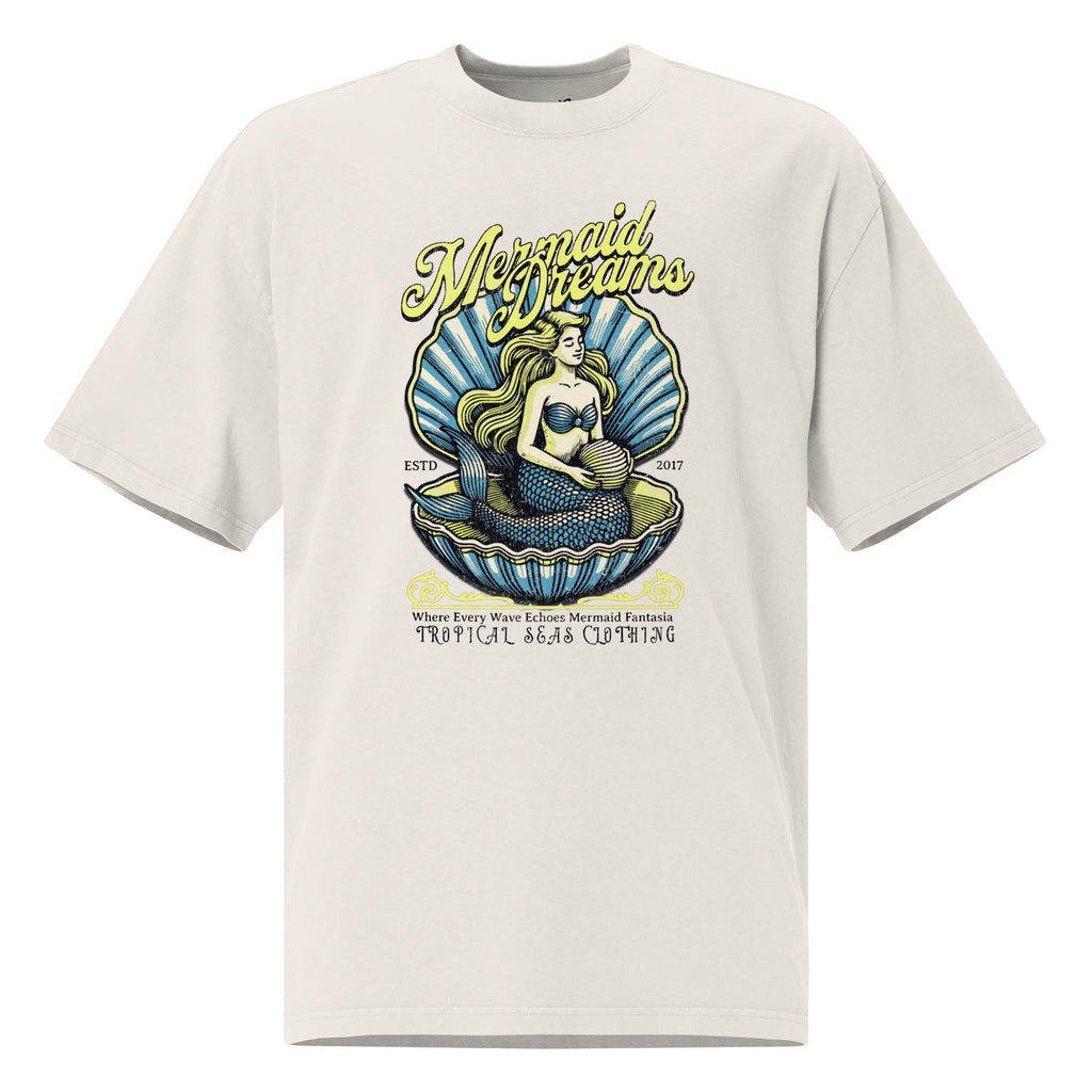 Oversized Mermaid Dreams faded t-shirt - Luna BR wear co.