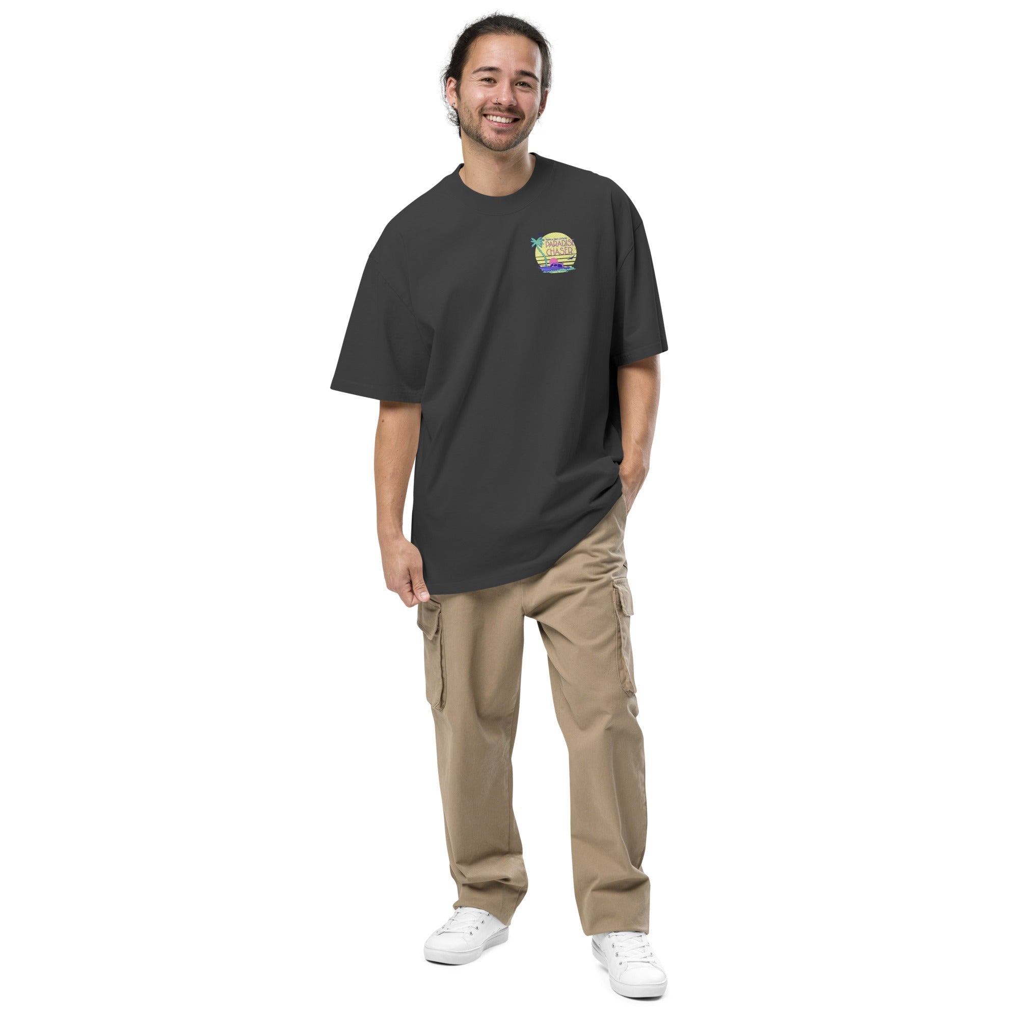Oversized Paradise Chaser faded t-shirt - Luna BR wear co.
