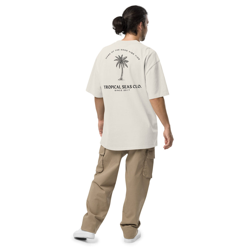 Oversized Perfect Palm faded t-shirt - Luna BR wear co.