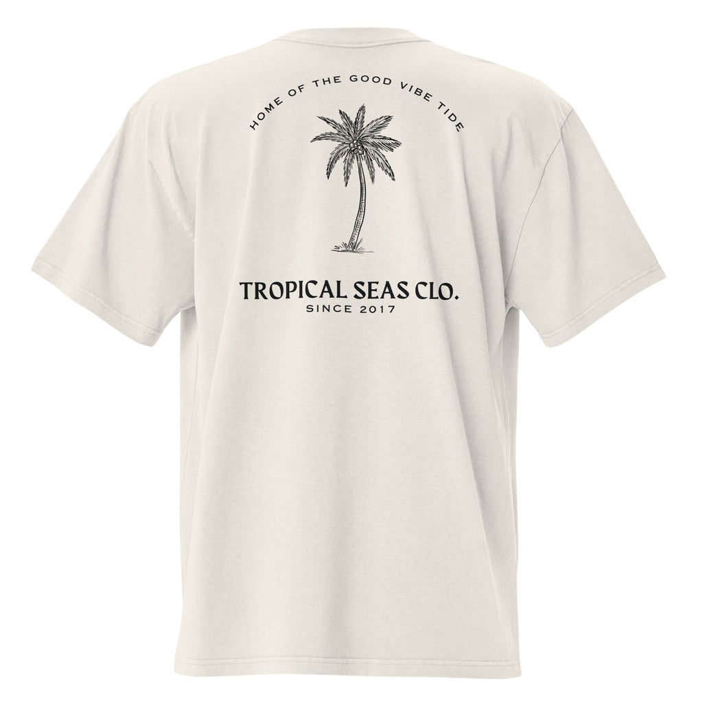 Oversized Perfect Palm faded t-shirt - Luna BR wear co.