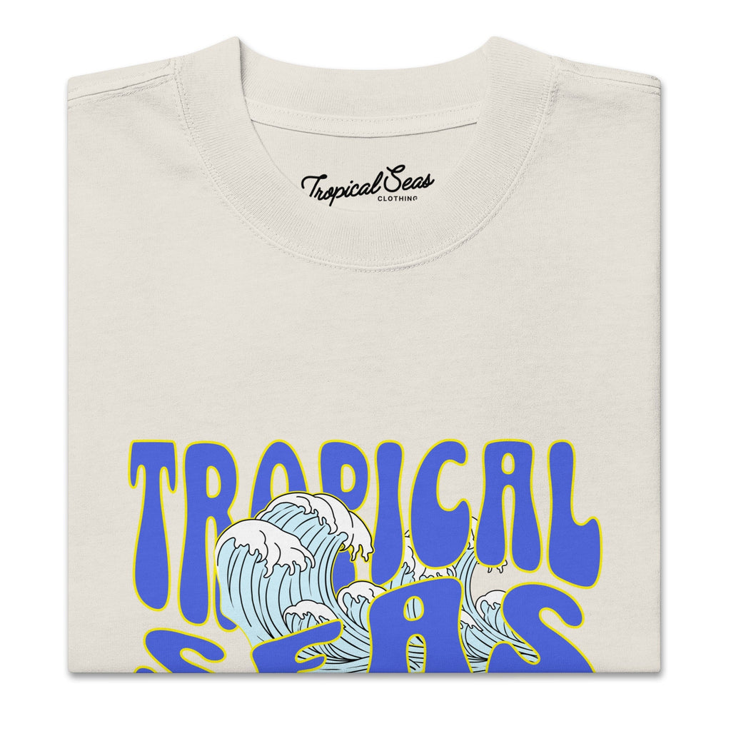 Oversized Wild Tropical Seas faded t-shirt - Luna BR wear co.