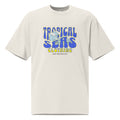 Oversized Wild Tropical Seas faded t-shirt - Luna BR wear co.