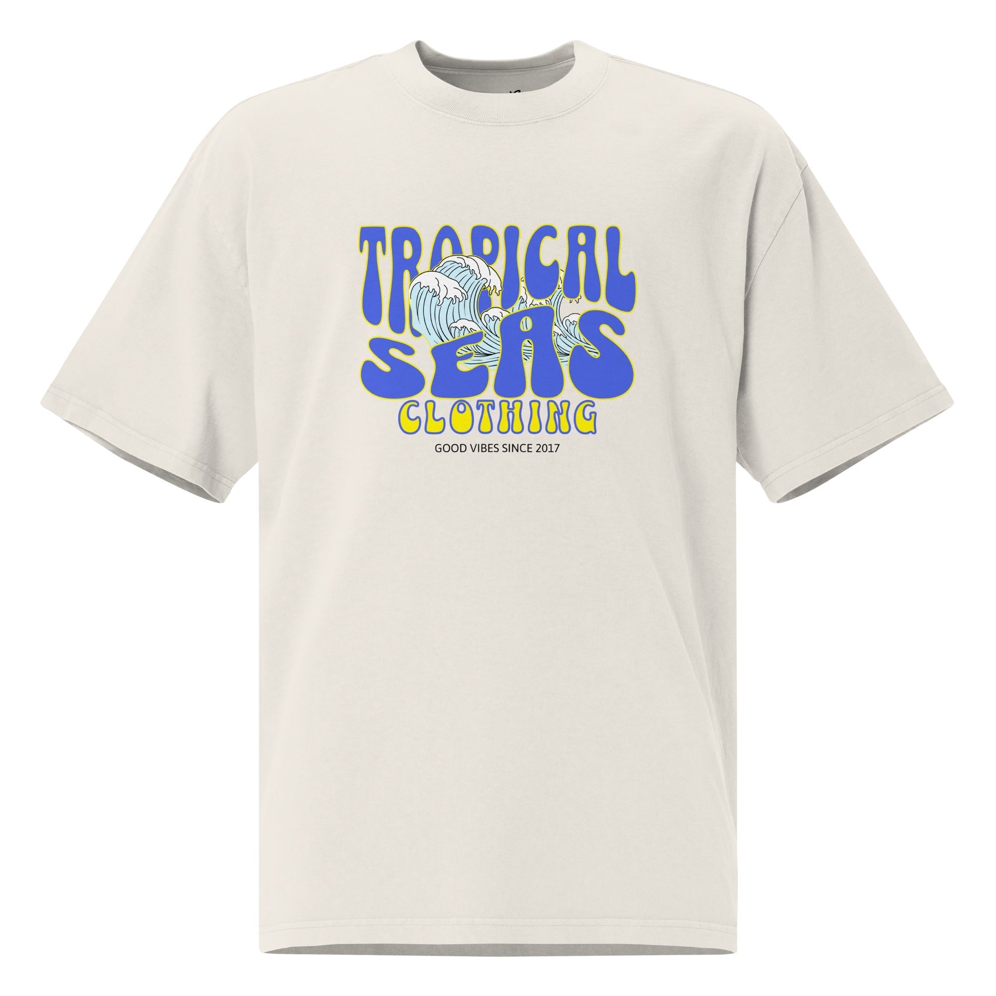 Oversized Wild Tropical Seas faded t-shirt - Luna BR wear co.