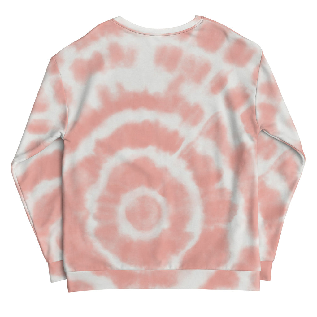 Peach Tie-Dye Vibe Tropical Sweatshirt - Luna BR wear co.
