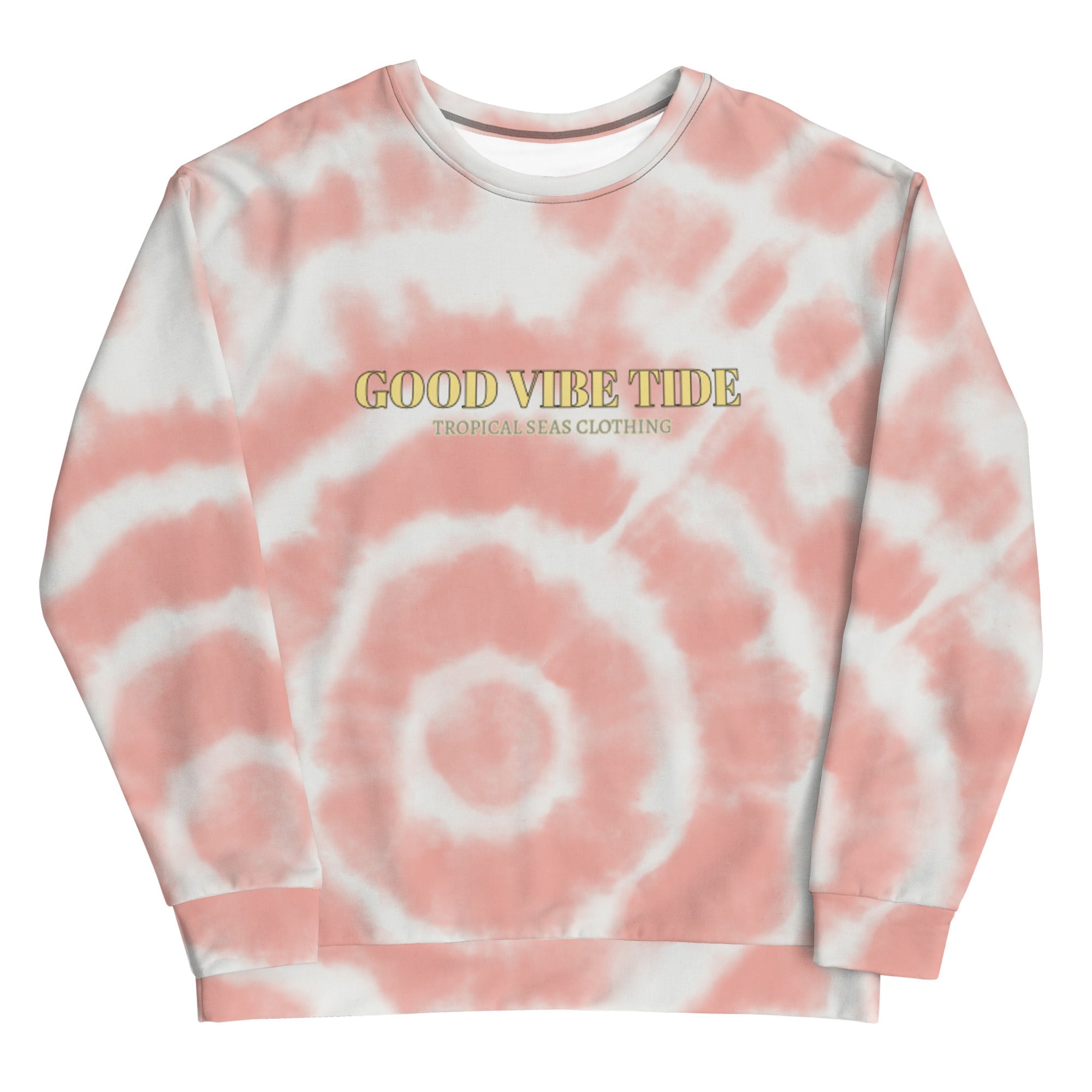 Peach Tie-Dye Vibe Tropical Sweatshirt - Luna BR wear co.