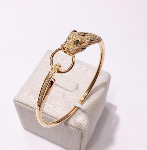 Rose Gold Leopard Diamond Ring Bracelet - Luna BR wear co.