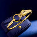 Rose Gold Leopard Diamond Ring Bracelet - Luna BR wear co.