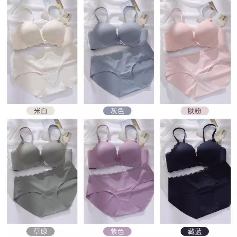 Seamless Push-Up Wireless Bra Set for Small Bust - Luna BR wear co.