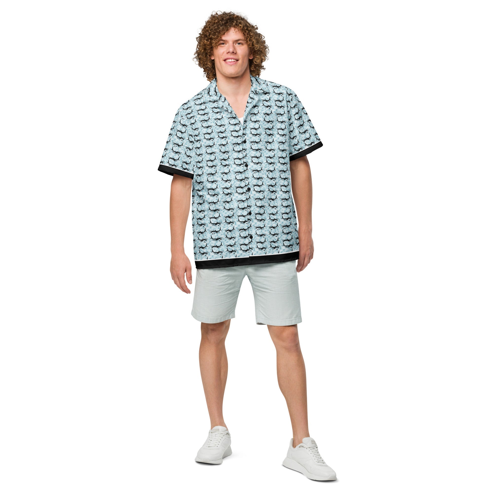 Shark Frenzy button shirt - Luna BR wear co.