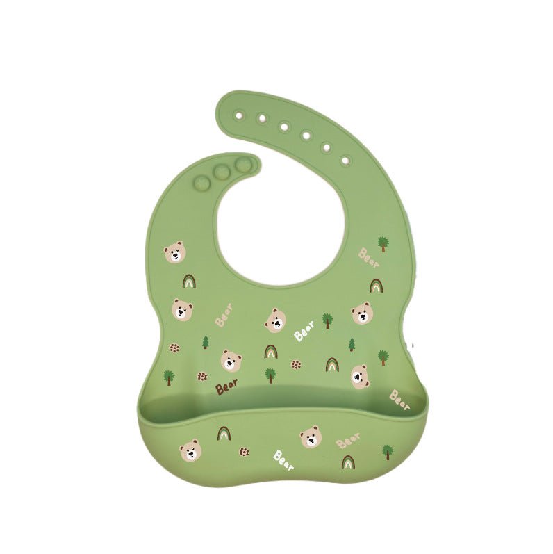 Silicone Bib for Babies - Waterproof and Easy Clean - Luna BR wear co.