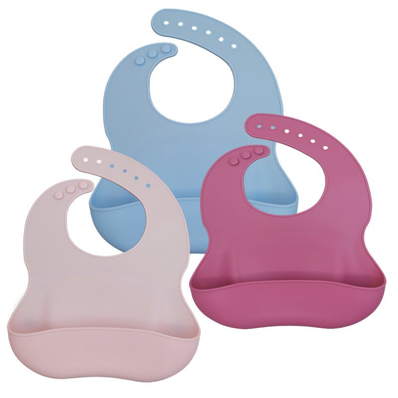 Silicone Bib for Babies - Waterproof and Easy Clean - Luna BR wear co.