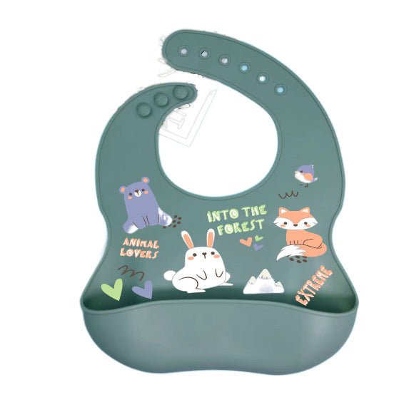 Silicone Bib for Babies - Waterproof and Easy Clean - Luna BR wear co.