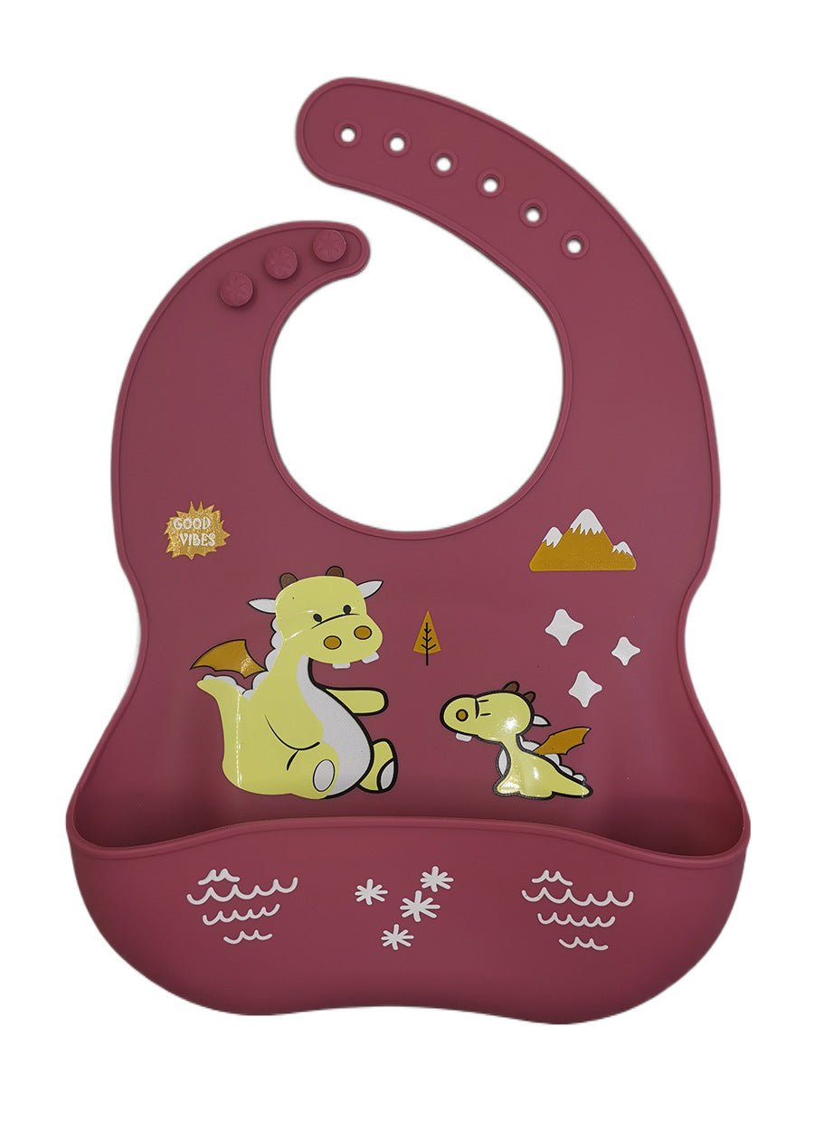 Silicone Bib for Babies - Waterproof and Easy Clean - Luna BR wear co.