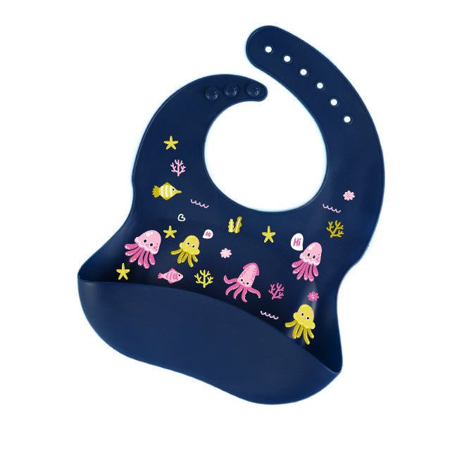 Silicone Bib for Babies - Waterproof and Easy Clean - Luna BR wear co.