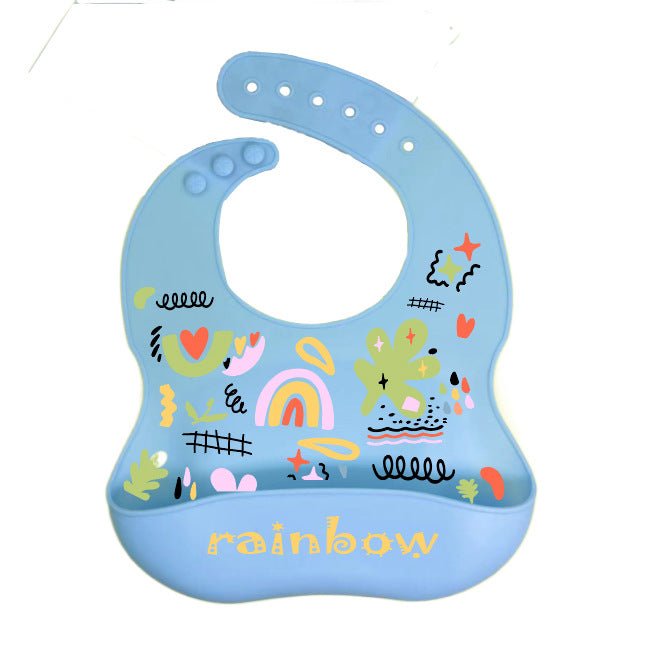Silicone Bib for Babies - Waterproof and Easy Clean - Luna BR wear co.