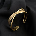 Simple Wave Cross Bracelet for Women's Fashion - Luna BR wear co.