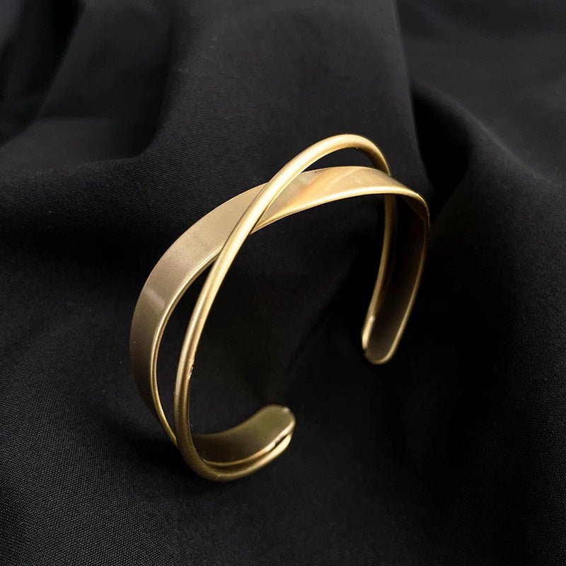 Simple Wave Cross Bracelet for Women's Fashion - Luna BR wear co.