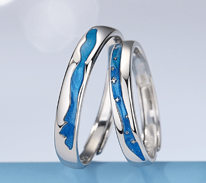 Small Design Feeling Rings - A Stylish Pair - Luna BR wear co.