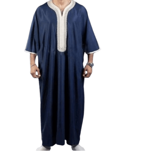 Stylish Men's Black Long Shirt Muslim Robe - Luna BR wear co.