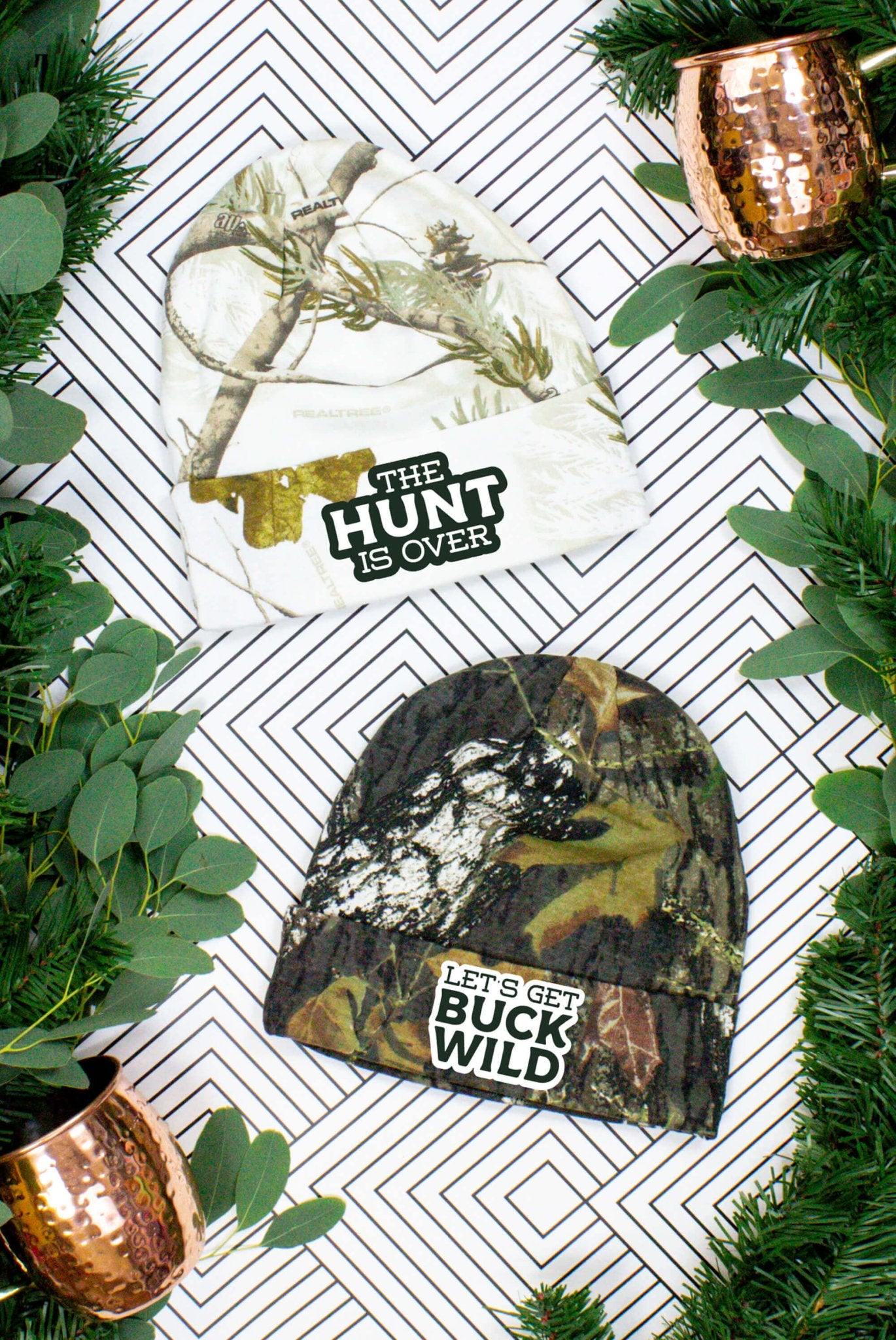 The Hunt is Over Beanies | Lots of Phrases for your BUCK WILD Bachelorette Party - Luna BR wear co.