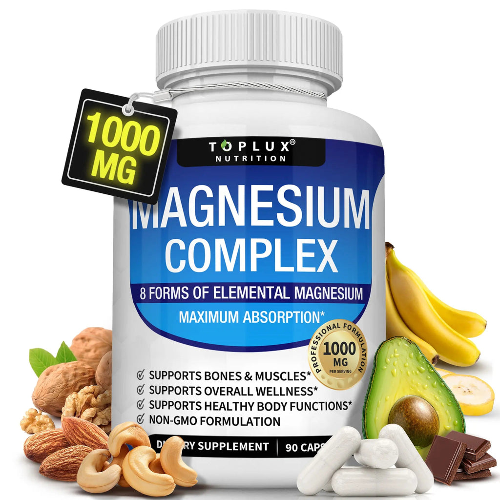 Toplux Magnesium Complex 8 Essential Magnesium Supplement - XIOR LUXE