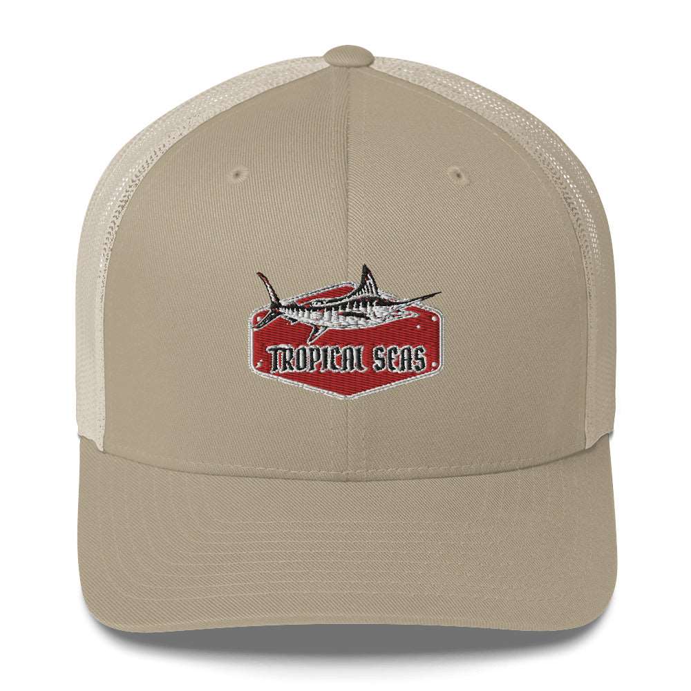 Tropical Marlin Trucker Hat - Luna BR wear co.