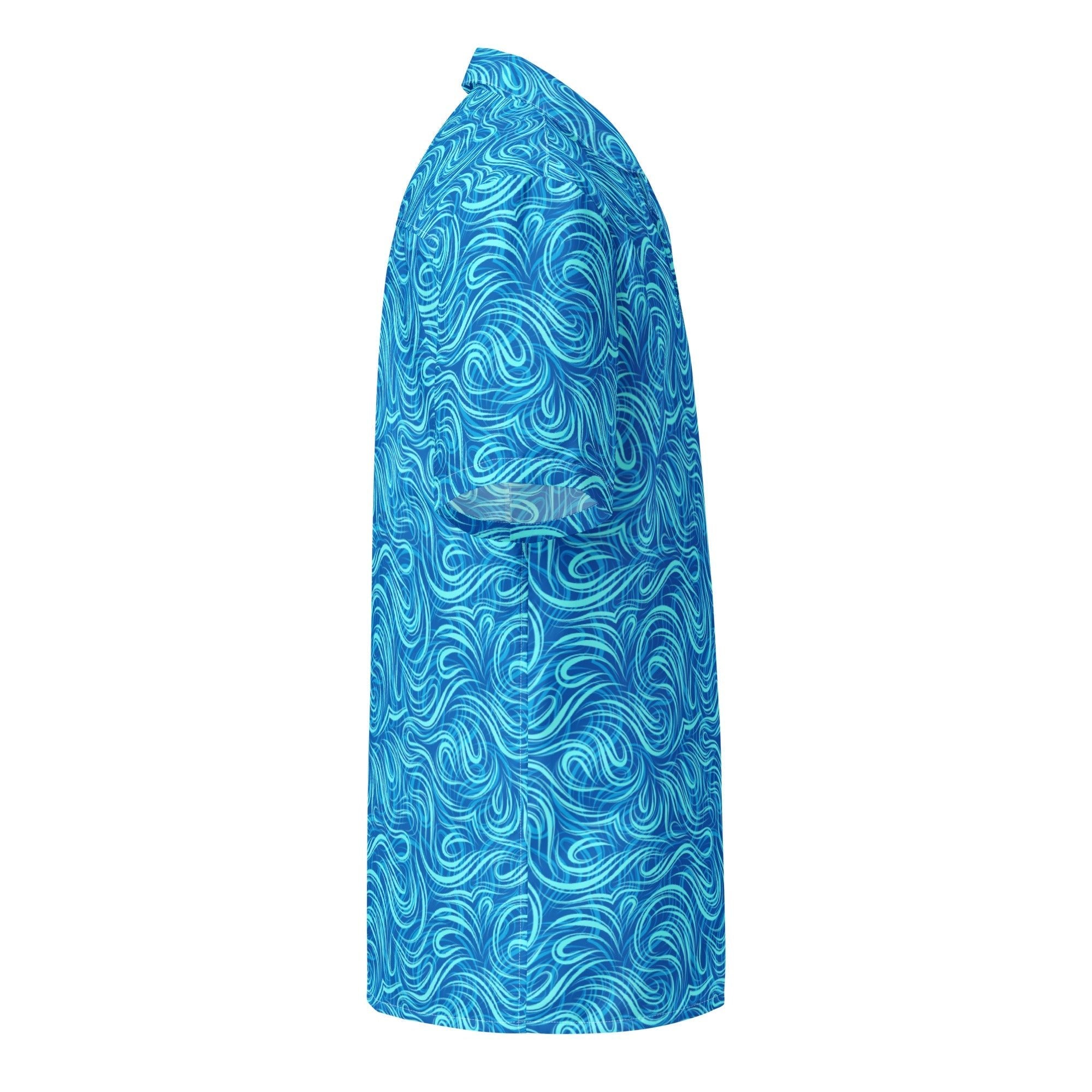 Tsunami Island Party Button Down Hawaiian Shirt - Coastal Summer 2024 Collection - Luna BR wear co.