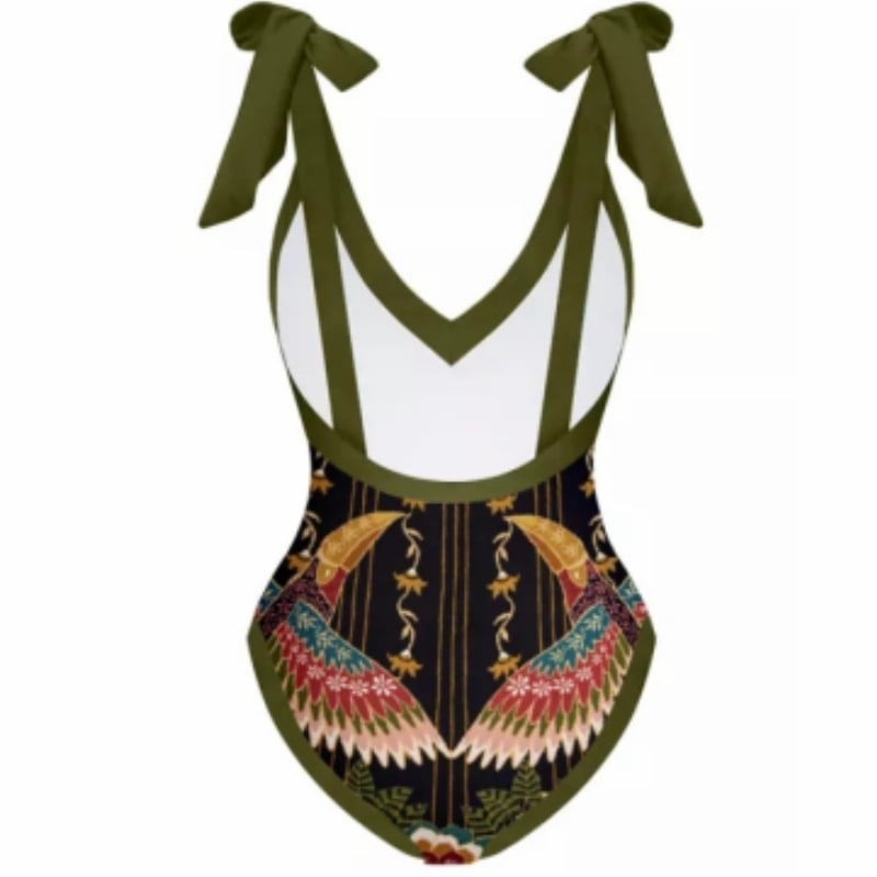 Vintage Women's Printed One Piece Swimsuit - Luna BR wear co.