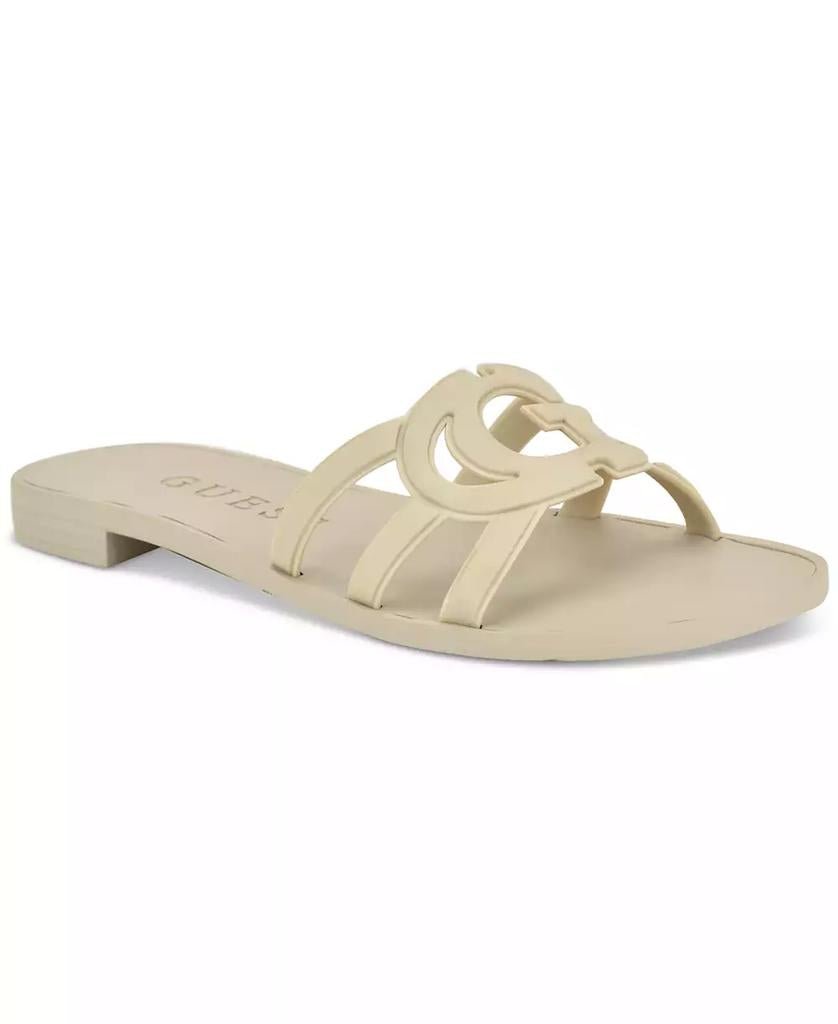 Women's Elyho Jelly Cutout Logo Flat Sandals - XIOR LUXE