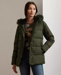 Women's Faux-Fur Hooded Puffer Coat - Luna BR wear co.