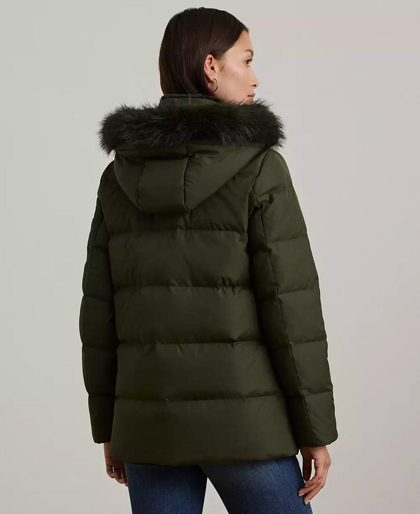Women's Faux-Fur Hooded Puffer Coat - Luna BR wear co.