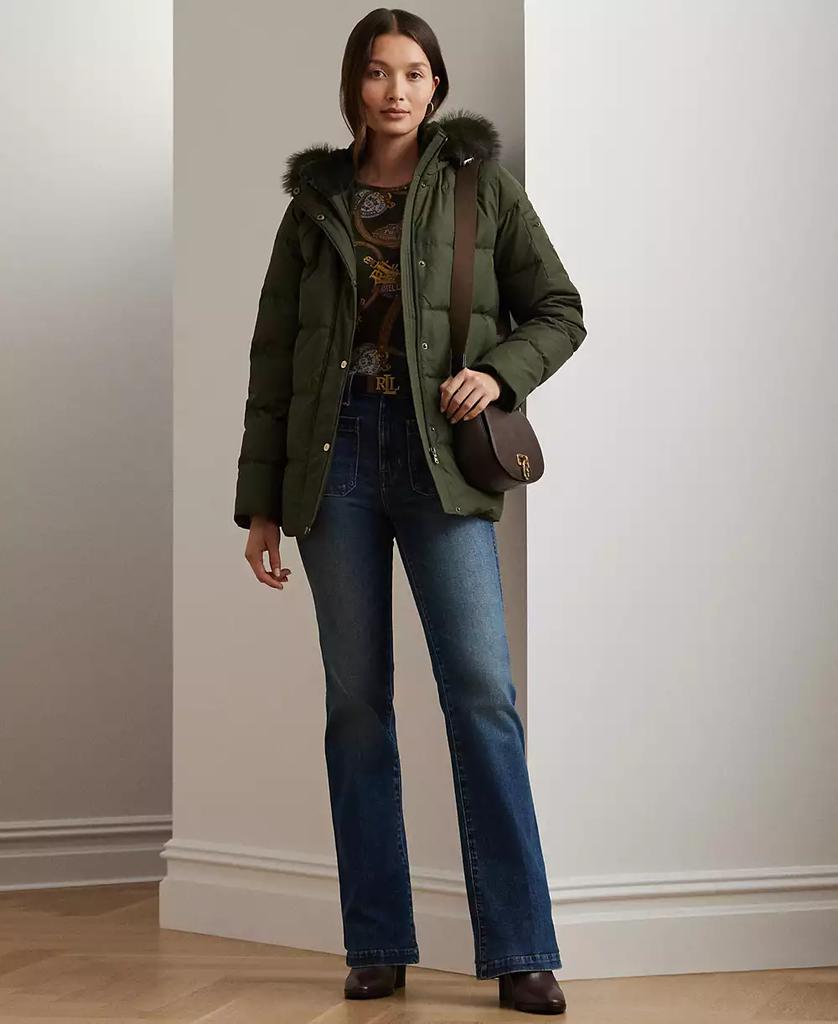 Women's Faux-Fur Hooded Puffer Coat - Luna BR wear co.