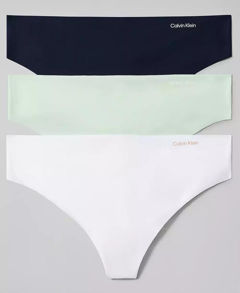Women's Invisibles Thong Underwear 3-Pack QD3558 - Luna BR wear co.