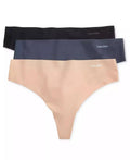 Women's Invisibles Thong Underwear 3-Pack QD3558 - Luna BR wear co.