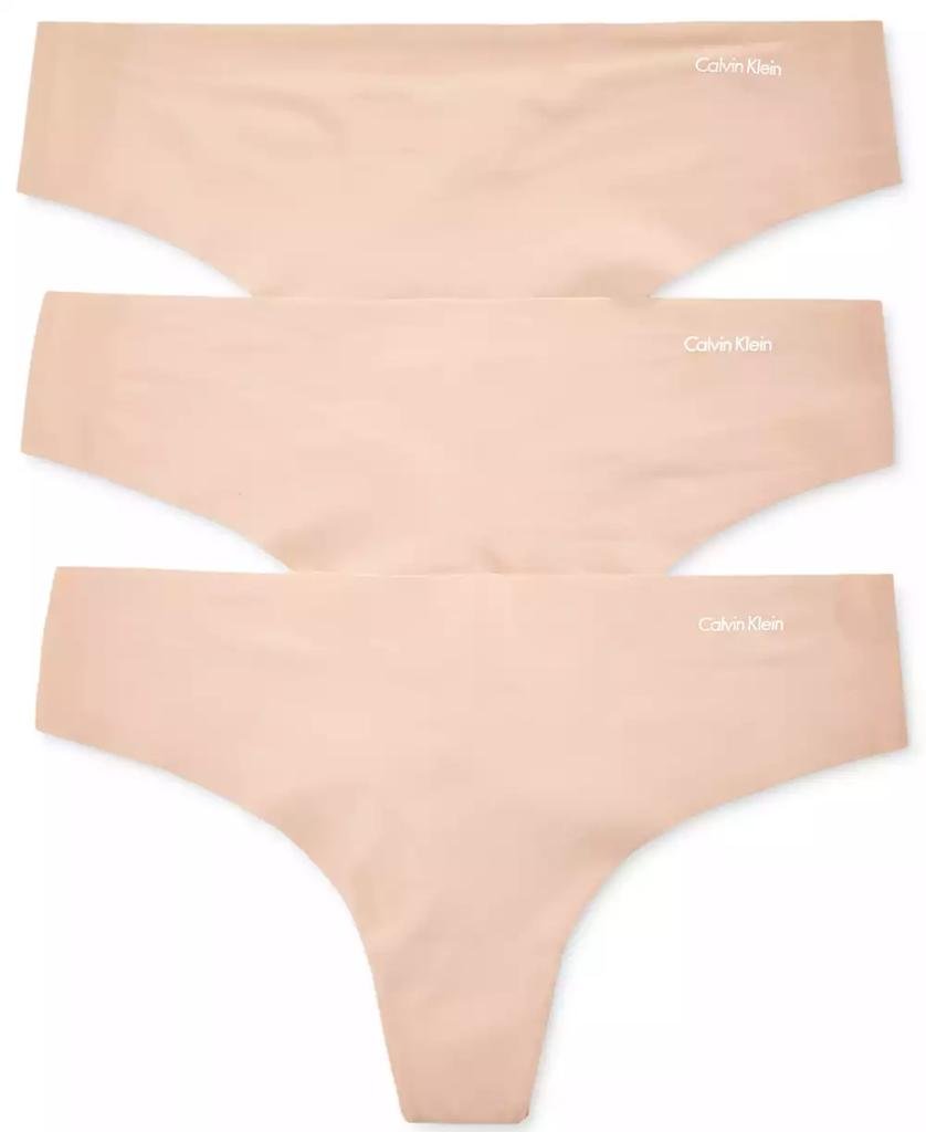 Women's Invisibles Thong Underwear 3-Pack QD3558 - Luna BR wear co.