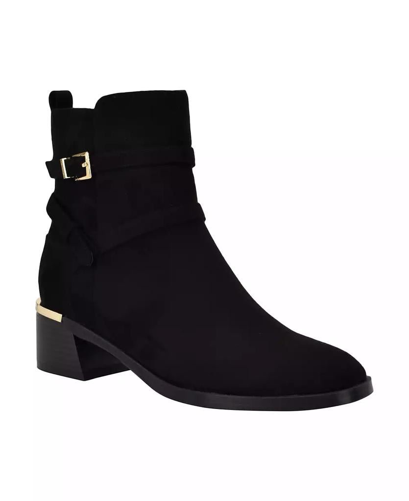Women's Jasen Buckle Strap Block Heel Booties - Luna BR wear co.