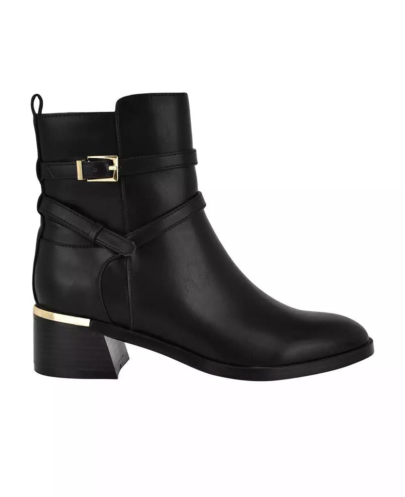 Women's Jasen Buckle Strap Block Heel Booties - XIOR LUXE