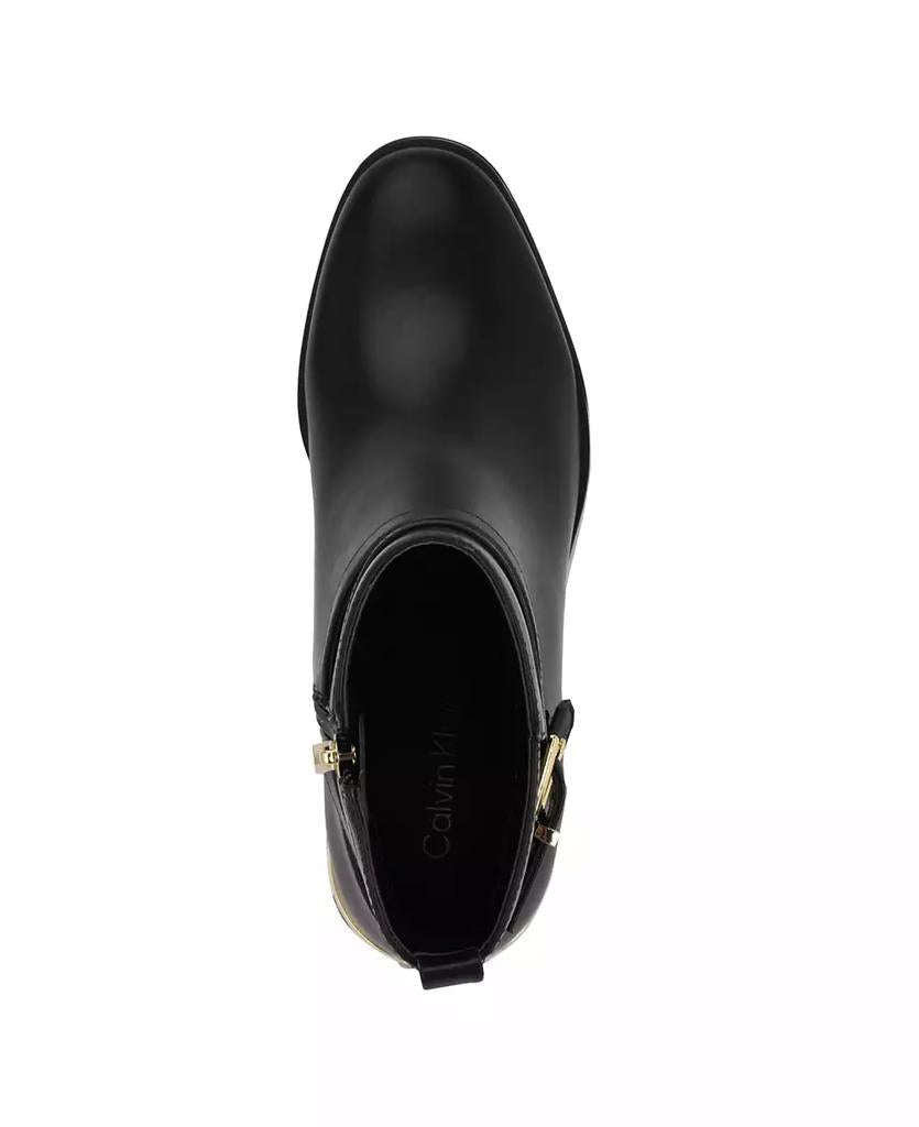 Women's Jasen Buckle Strap Block Heel Booties - XIOR LUXE