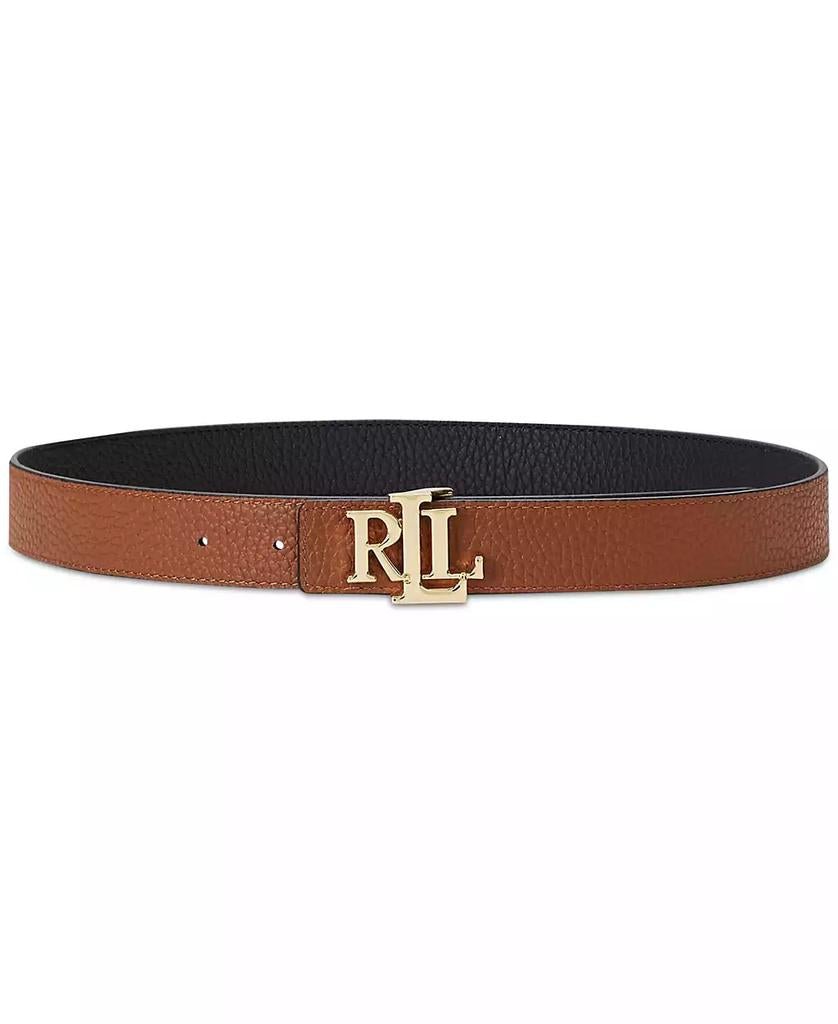 Women's Logo Reversible Pebbled Leather Belt - XIOR LUXE