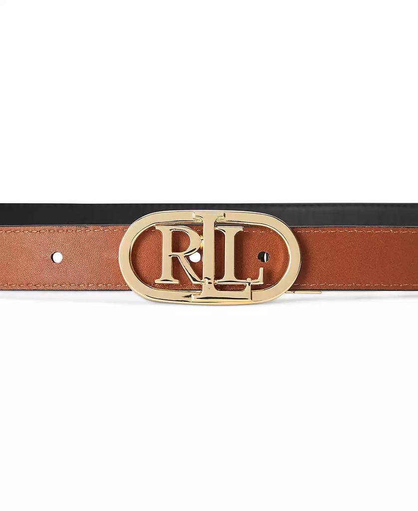 Women's Logo Reversible Skinny Leather Belt - Luna BR wear co.