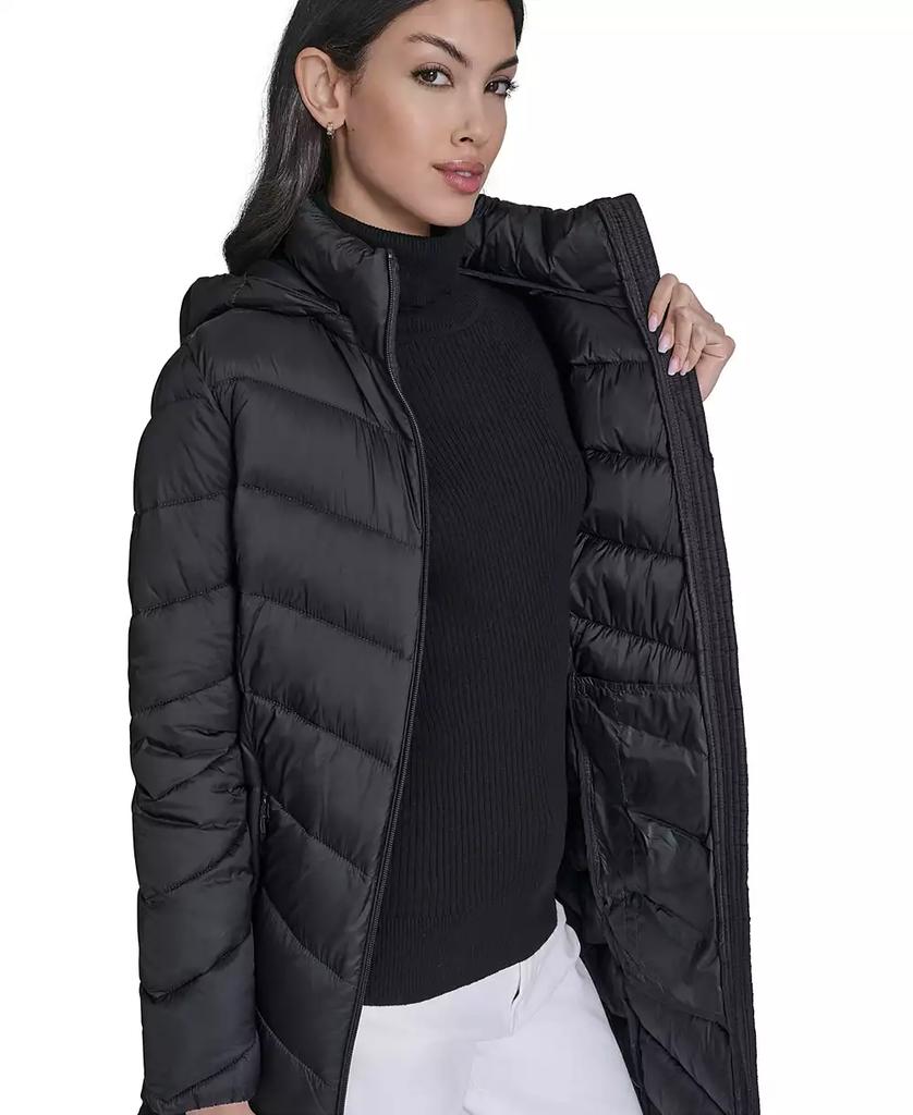 Women's Packable Hooded Puffer Coat, Created for Macy's - Luna BR wear co.